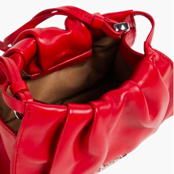 NWT 3.1 Phillip Lim Blossom mini leather crossbody bag, lipstick red - Picture 5 of 7